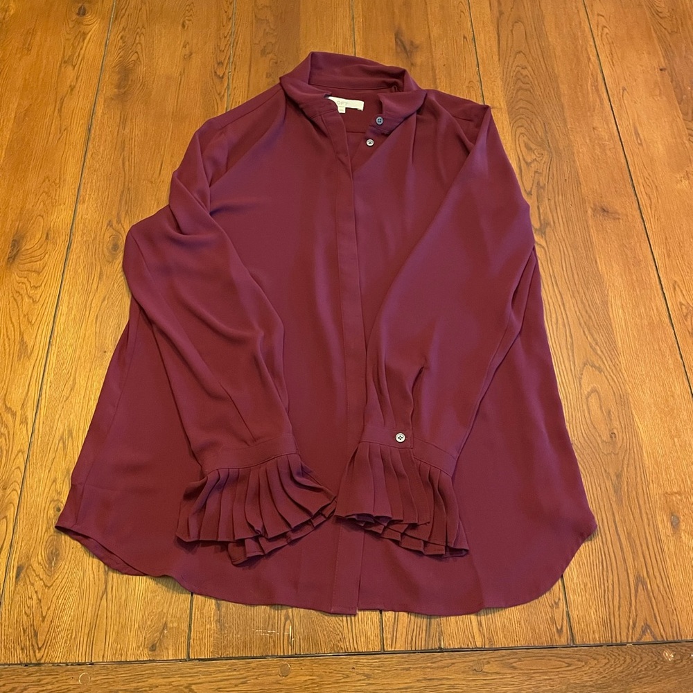 Loft Maroon Blouse
